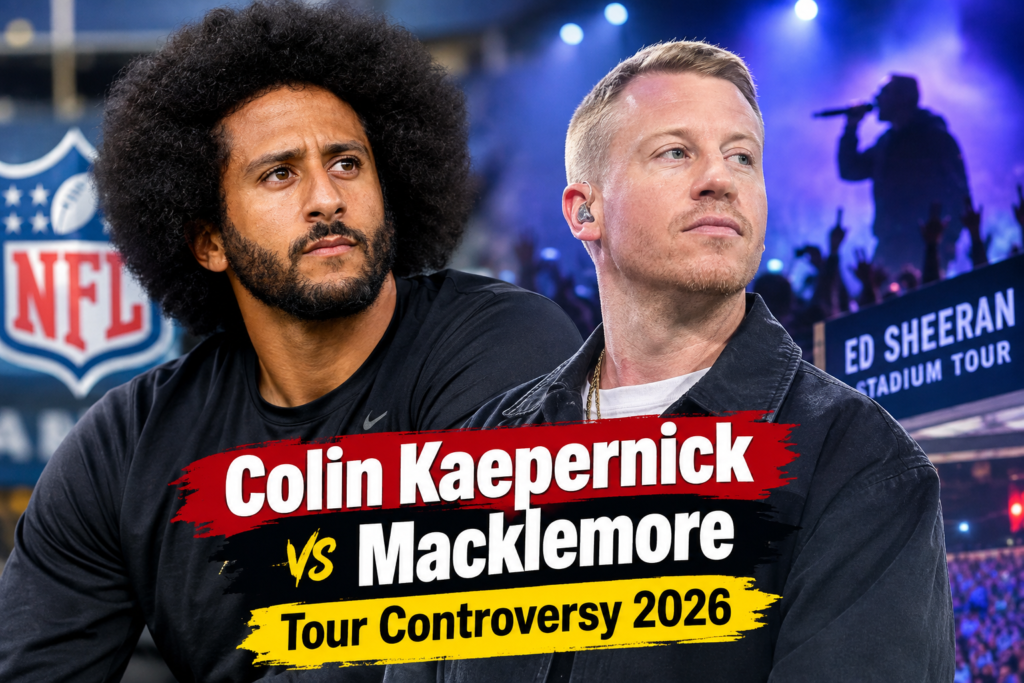 Colin Kaepernick Macklemore tour controversy 2026