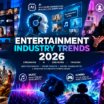 Shocking Entertainment Industry Trends 2026: How AI, Streaming and Superfans Are Changing Everything Entertainment Industry Trends 2026 featuring streaming platforms, AI recommendations, creators, movies, music, gaming and fandom communities
